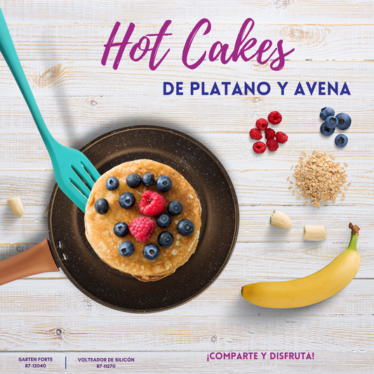Hot Cakes de Avena y Plátano