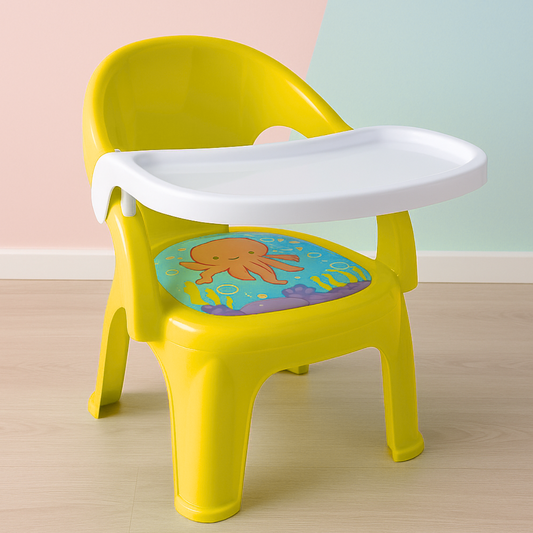 Silla chillona con tablero para niños