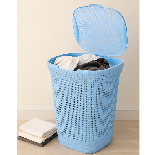 Cesto de ropa multiusos con tapa 60 L