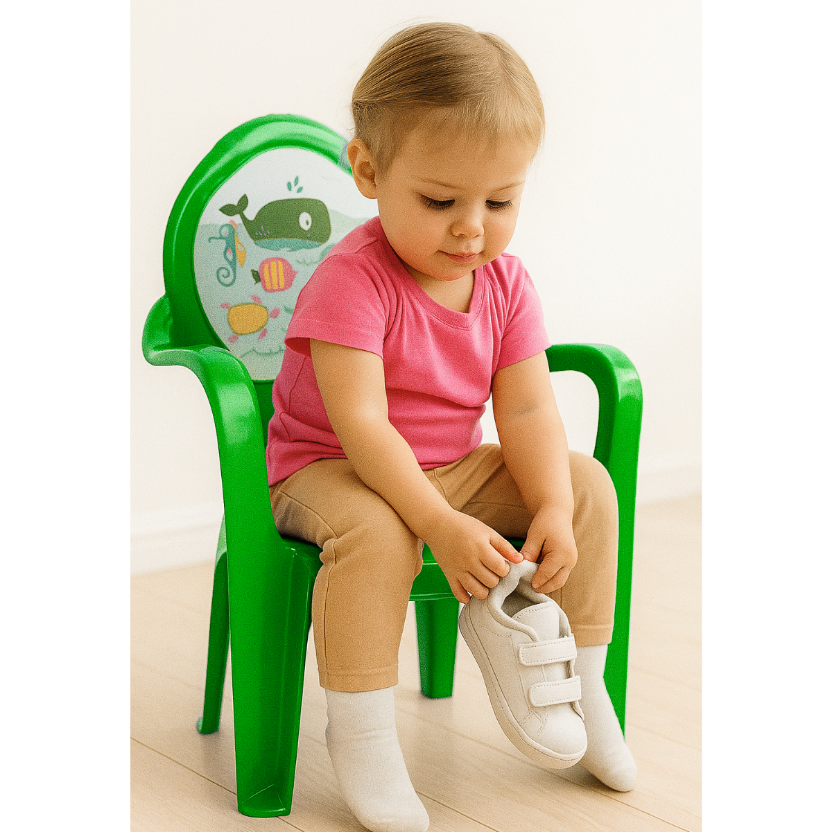 Silla infantil de plástico