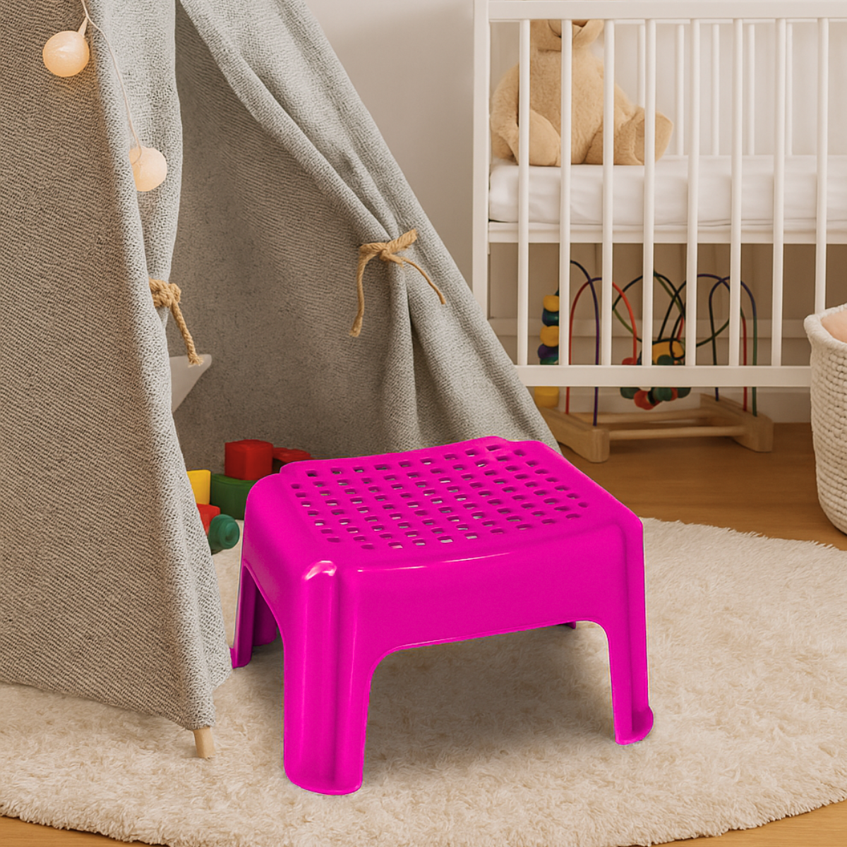 Banco infantil de plástico