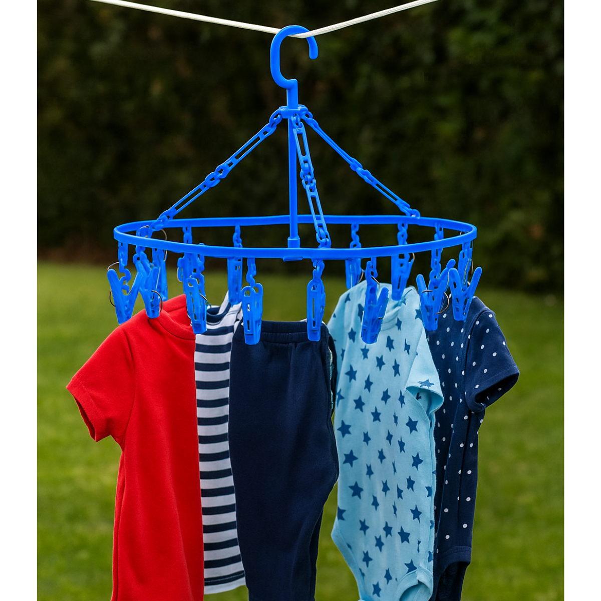 Tendedero circular con pinzas