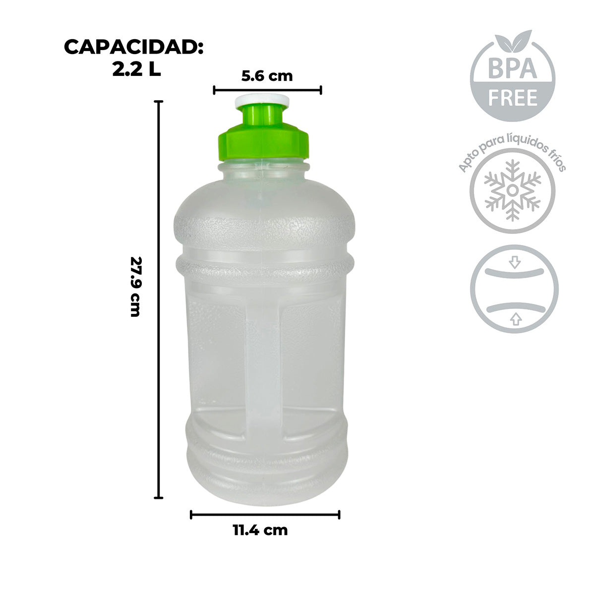 Botella mini garrafón trasparente