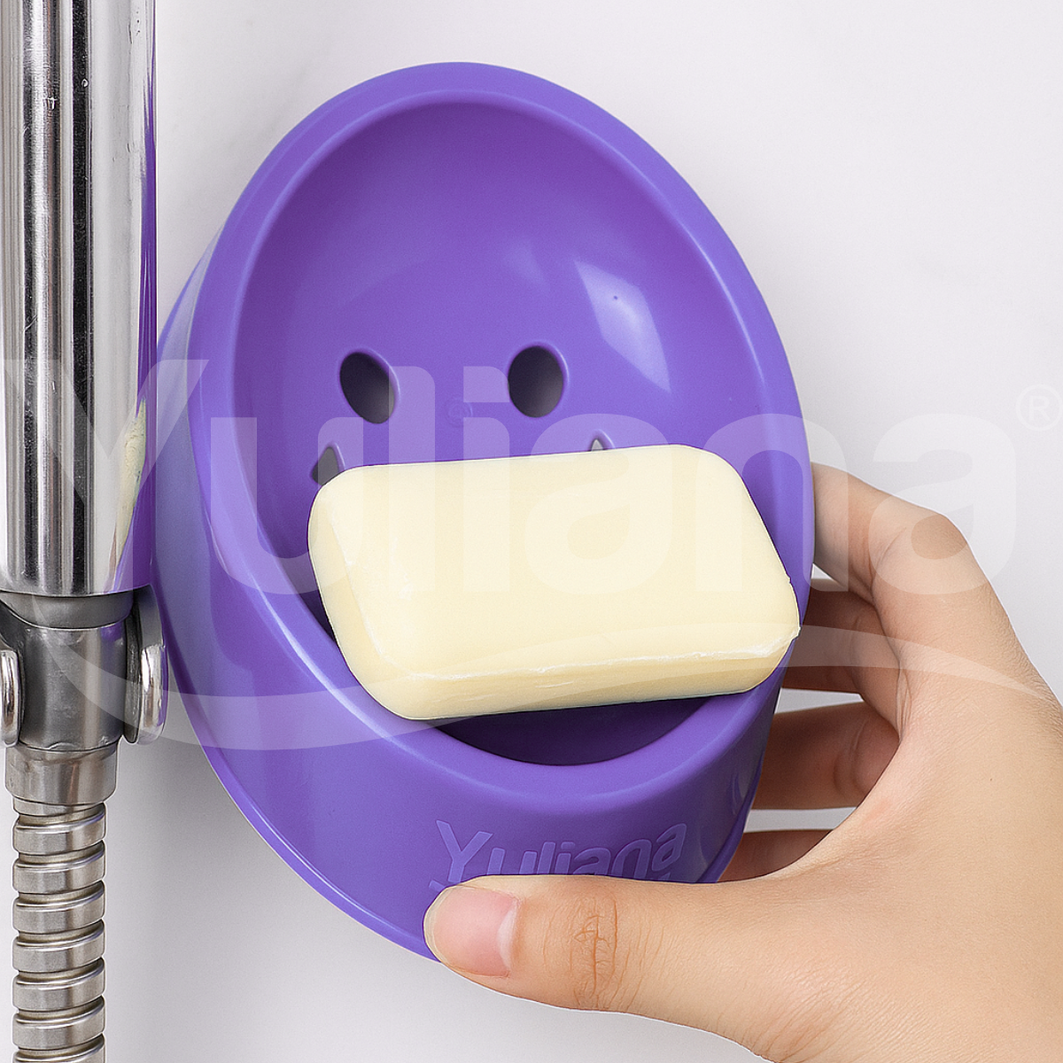 Jabonera de plástico para baño