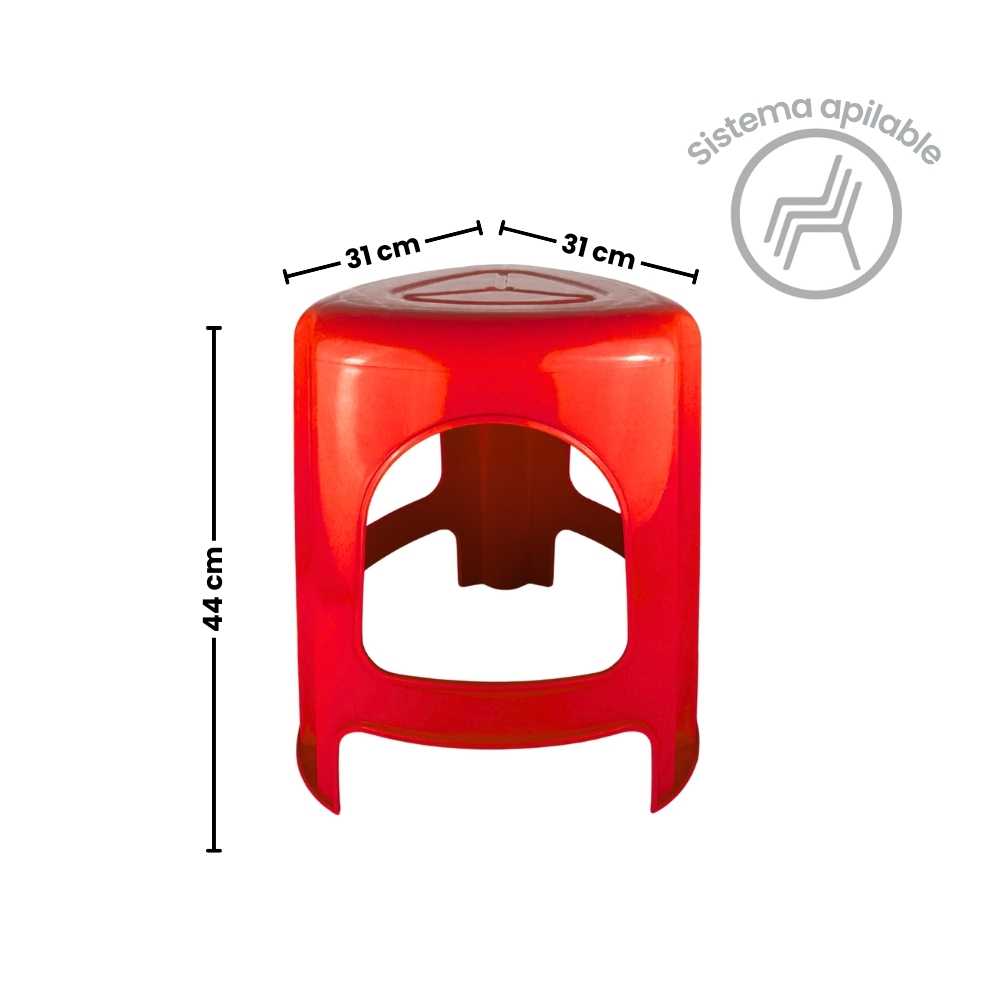 Banco de 3 patas de plastico