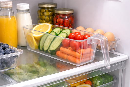 Recipiente organizador de refrigerador