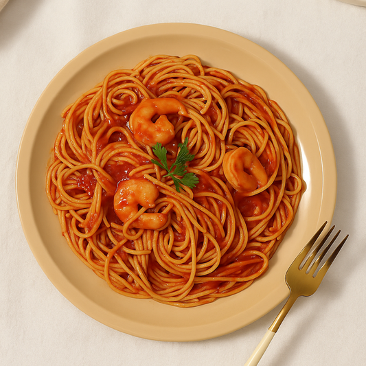 Plato Arrocero de plástico Beige 8.5"