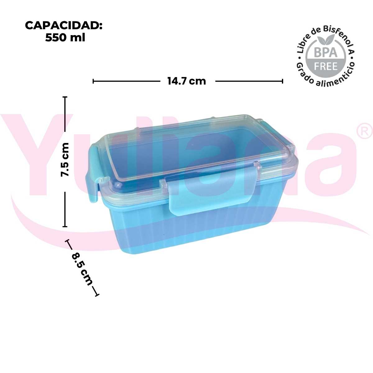 Juego de 4 Herméticos con tapa clip