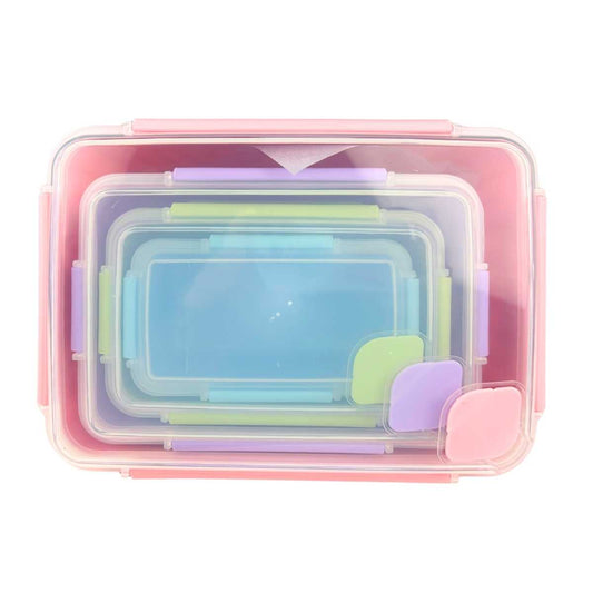 Juego de 4 Herméticos con tapa clip
