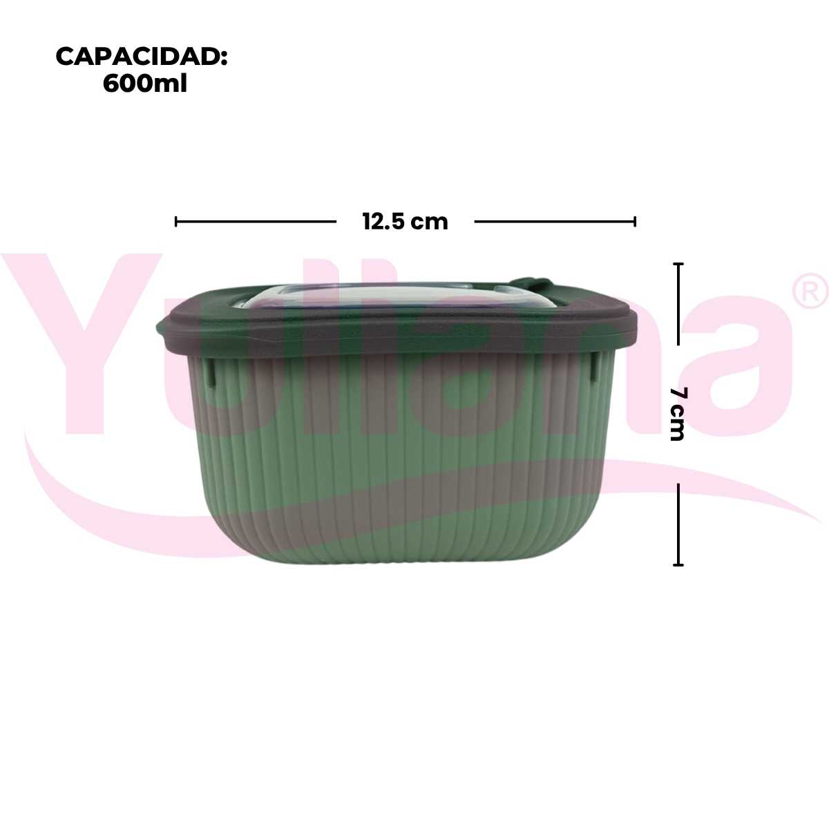 Set de 3 contenedores con válvula para microondas