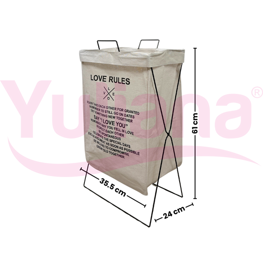 Cesto de ropa con soporte