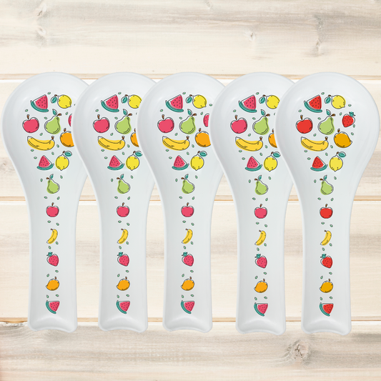 Porta cucharas decoradas (5 piezas)