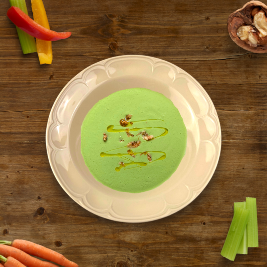 Plato Sopero de plástico 8.5" Decorado Clásico