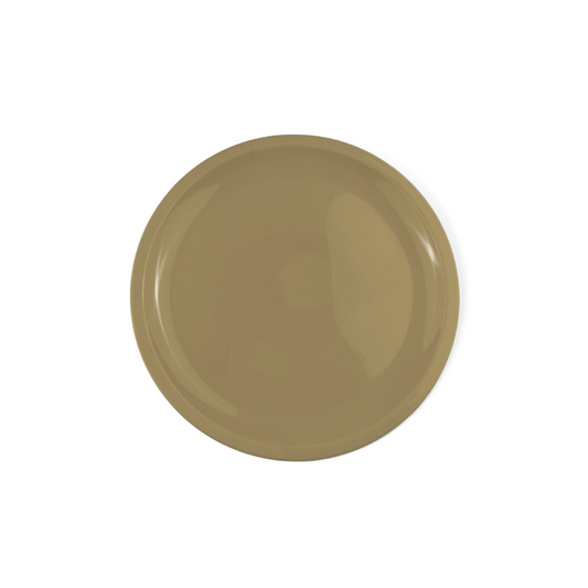 Plato Taquero de plástico Beige 7.5"