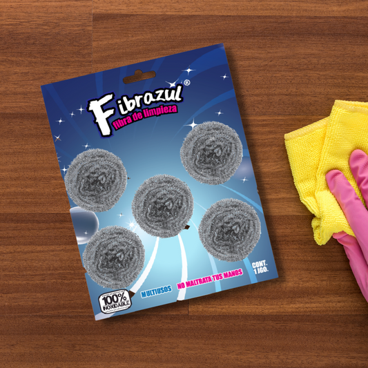 Fibra de acero inoxidable (5 pz)