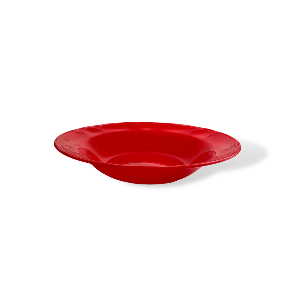 Plato Sopero de plástico 8.5" Decorado colores