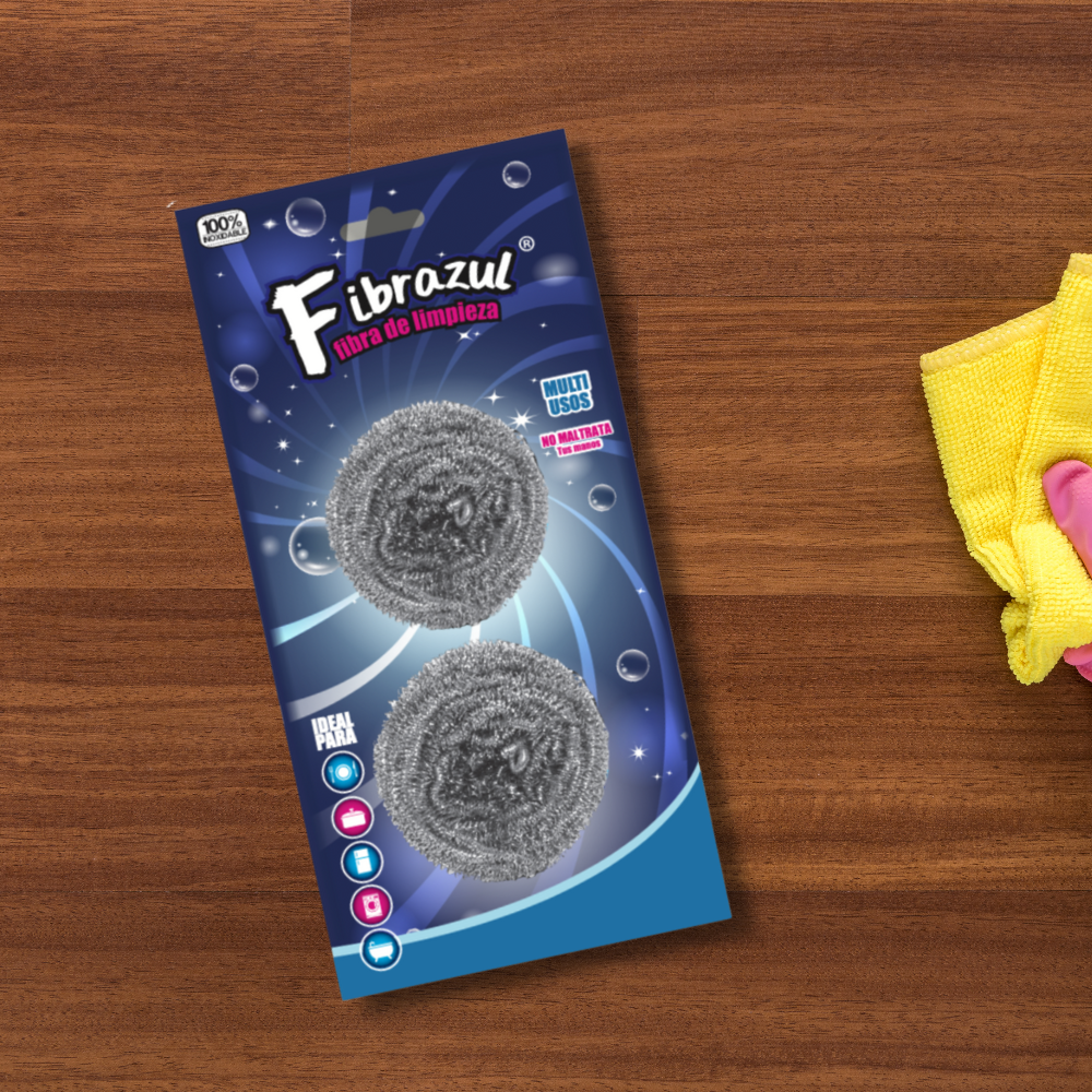 Fibra de acero inoxidable (2 pz)
