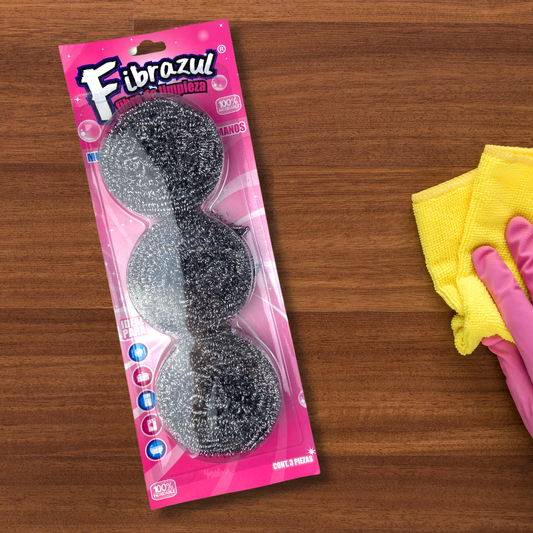 Fibra de acero inoxidable (3 pz)