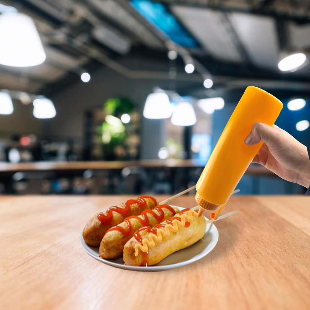 Set de dispensadores de mayonesa 450ml (3 piezas)