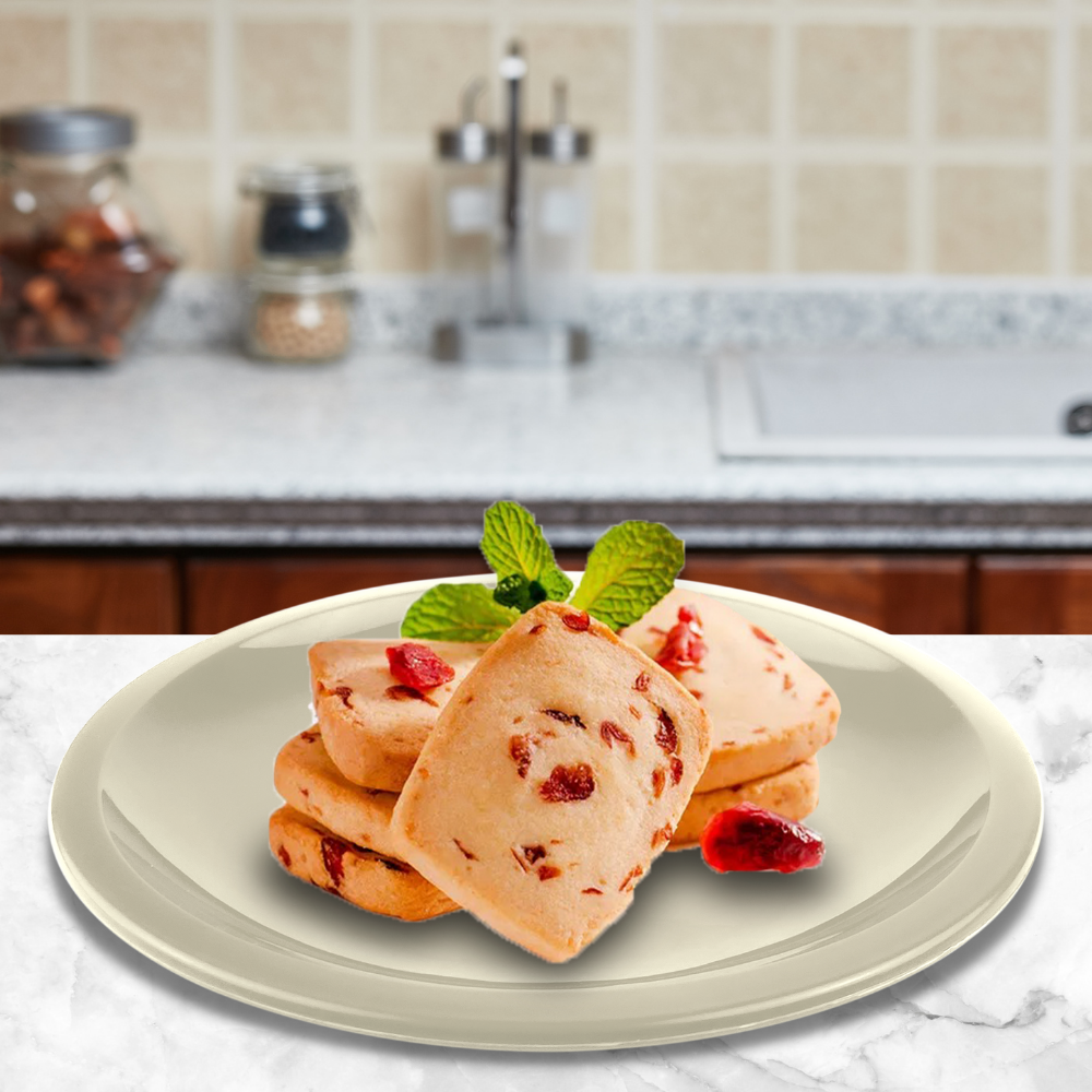 Plato Pastelero de plástico Beige 6.5"