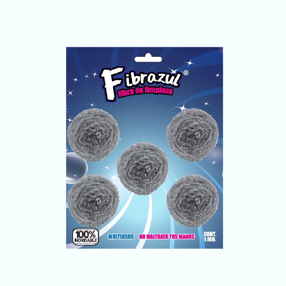 Fibra de acero inoxidable (5 pz)