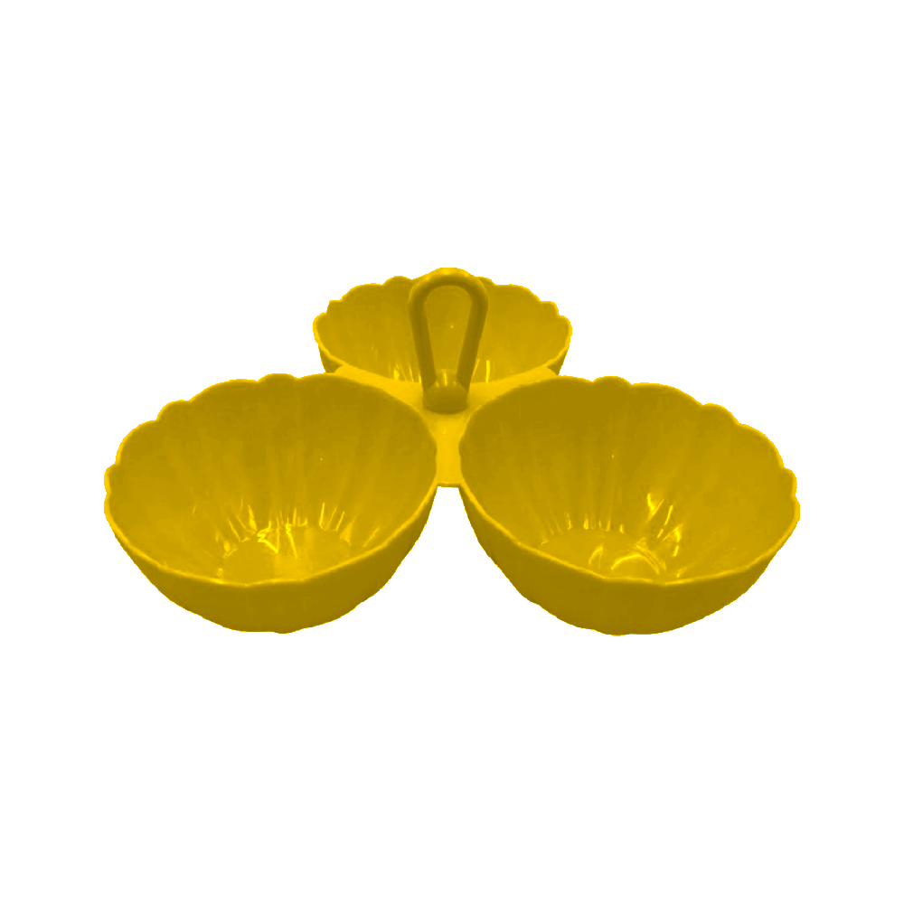 Salsera Triple de plástico