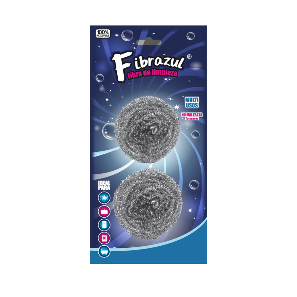 Fibra de acero inoxidable (2 pz)