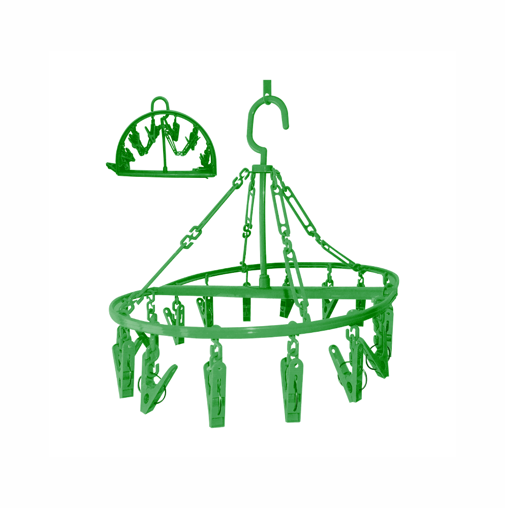 Tendedero circular con pinzas