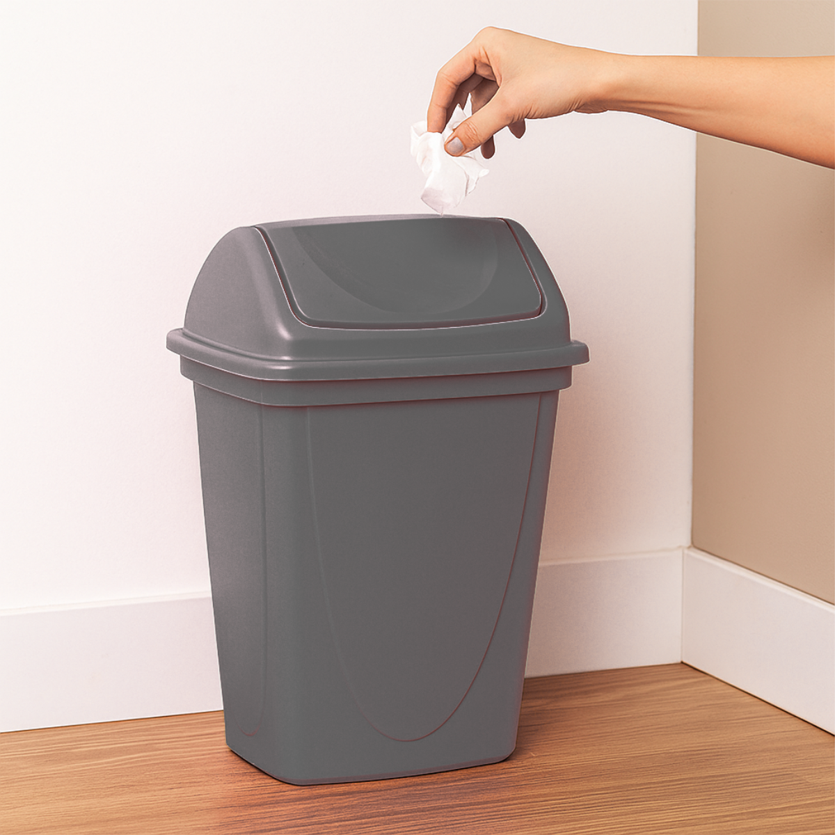 Bote de basura con tapa Balancín 14 L