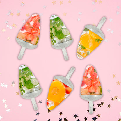 Molde para paletas con glitter