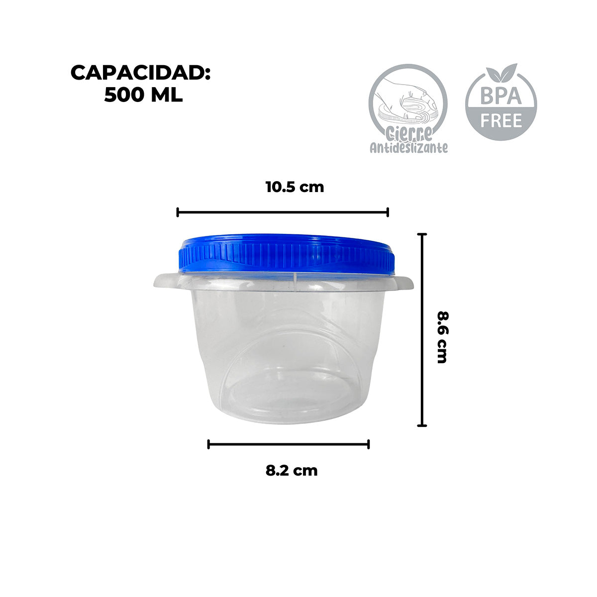 Contenedores con tapa de rosca