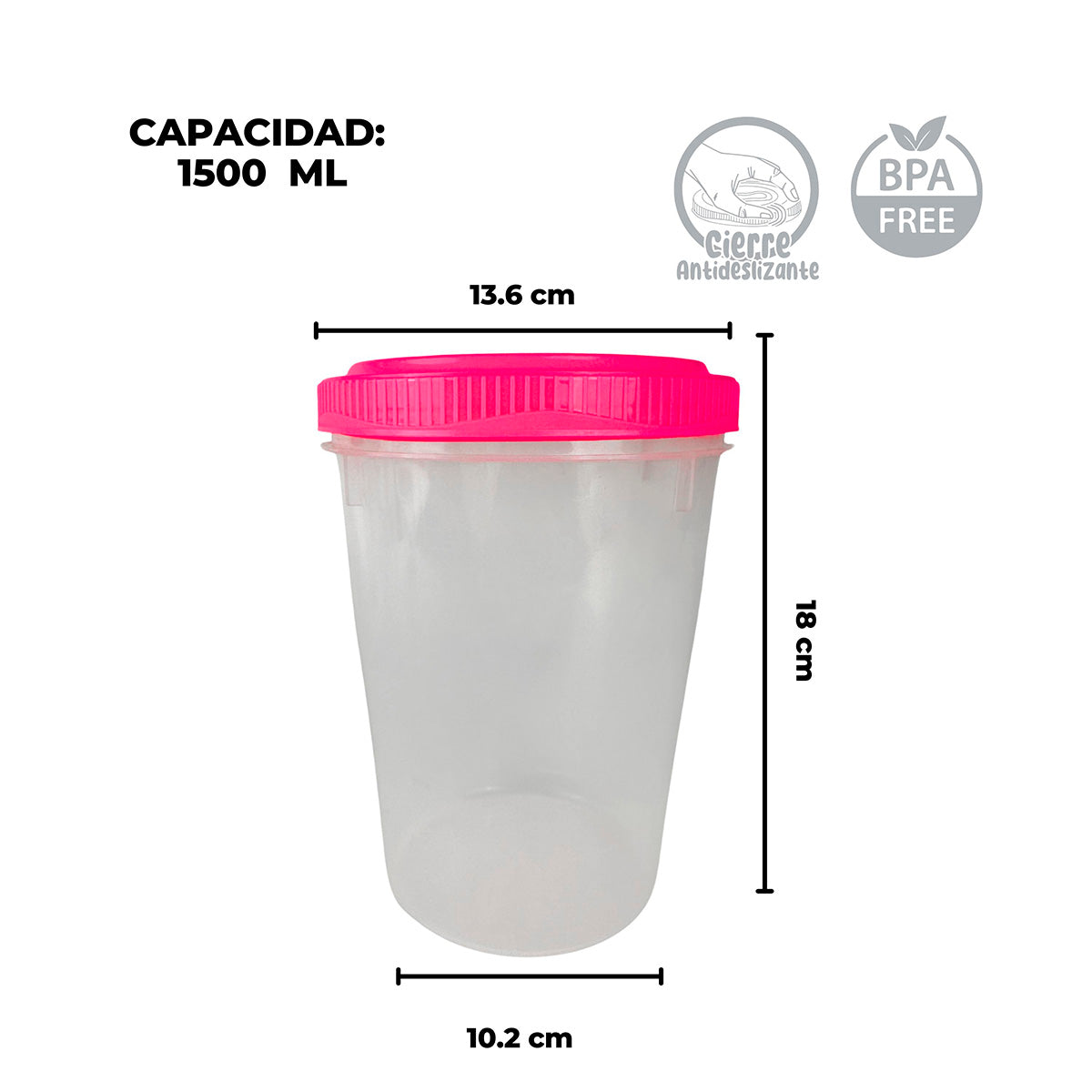 Contenedores con tapa de rosca