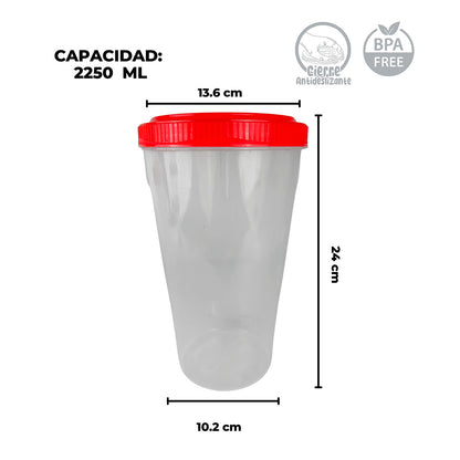 Contenedores con tapa de rosca