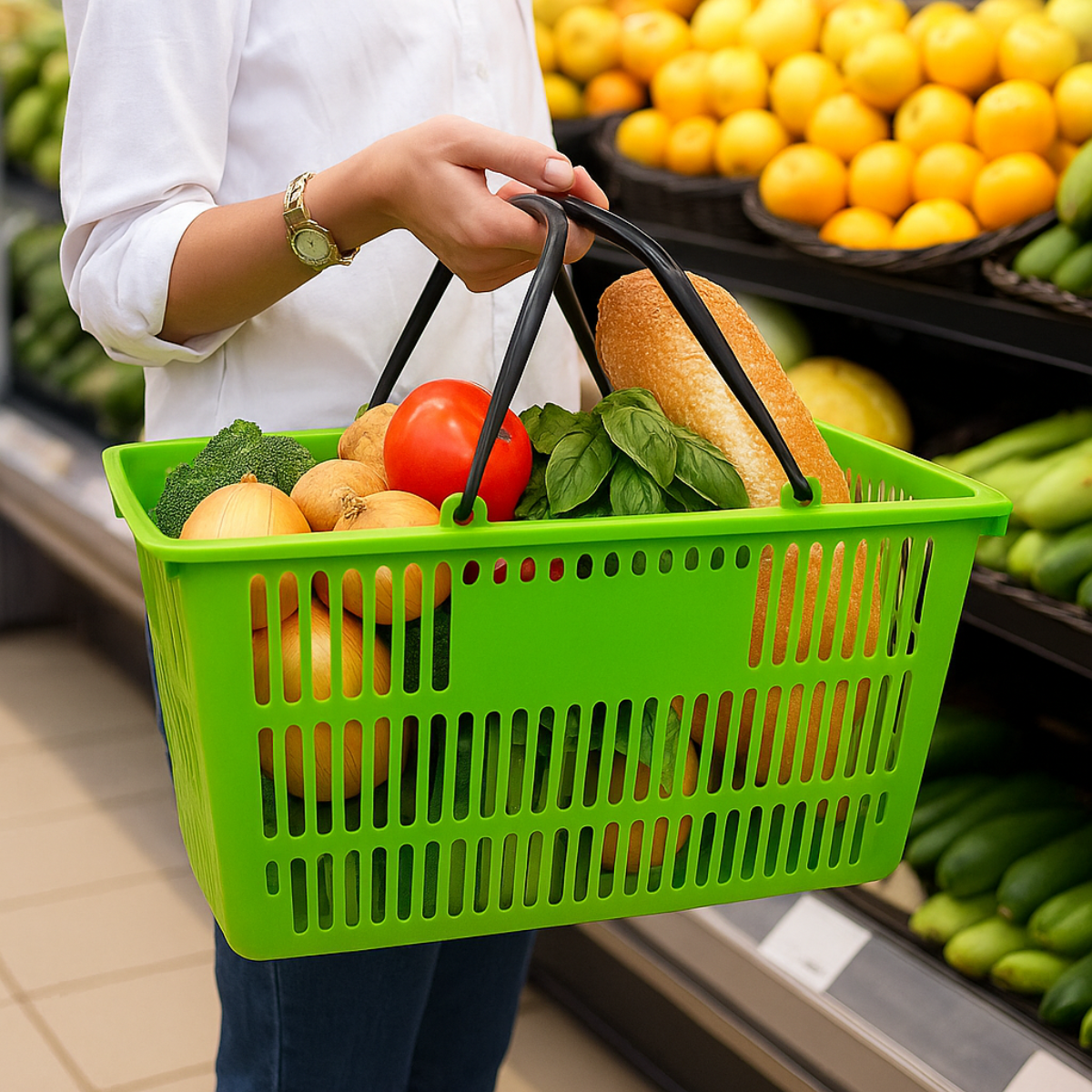 Canasta para supermercado