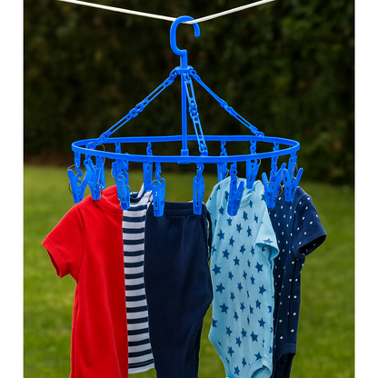 Tendedero circular con pinzas