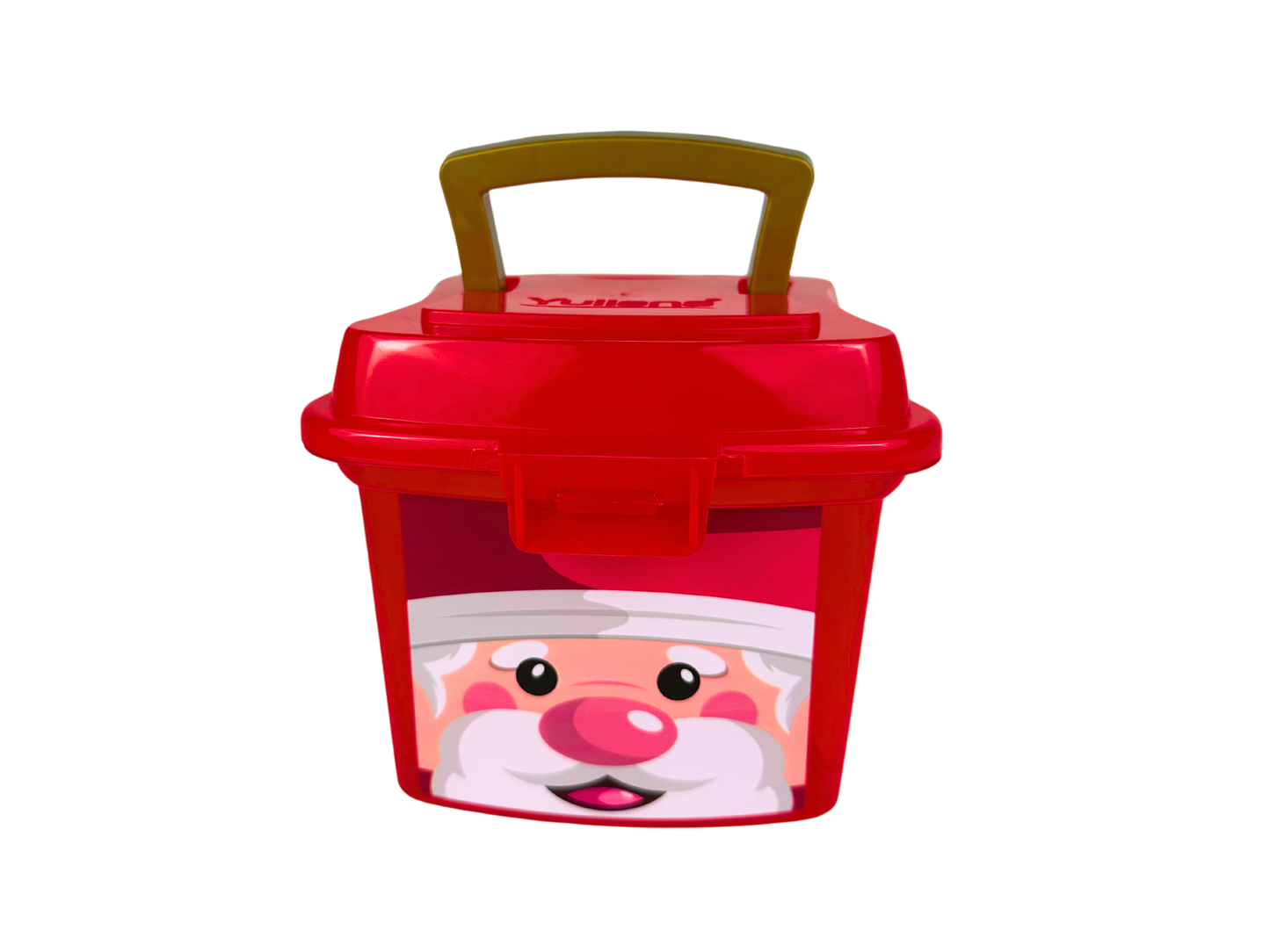 Mini lunch cajita de plástico navideña