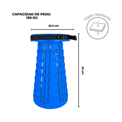 Banco portatil plegable de colores