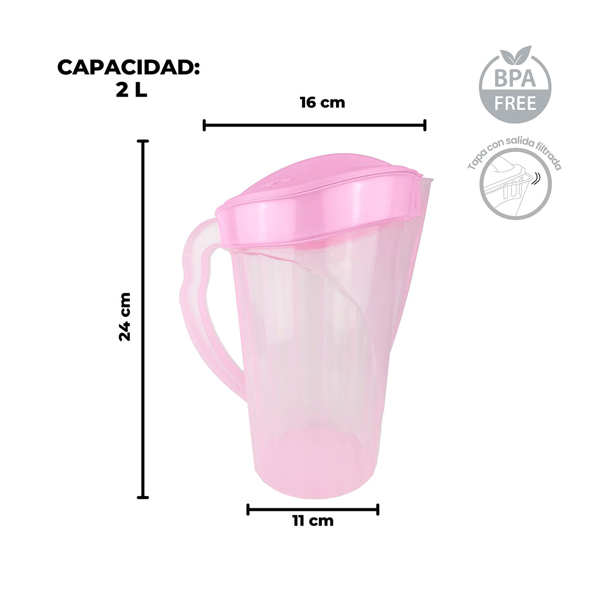 Jarra Thalia 2 Litros Colors