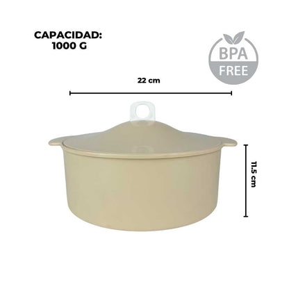 Tortillero de plástico Beige