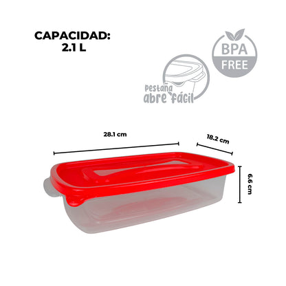 Contenedor rectangular slim