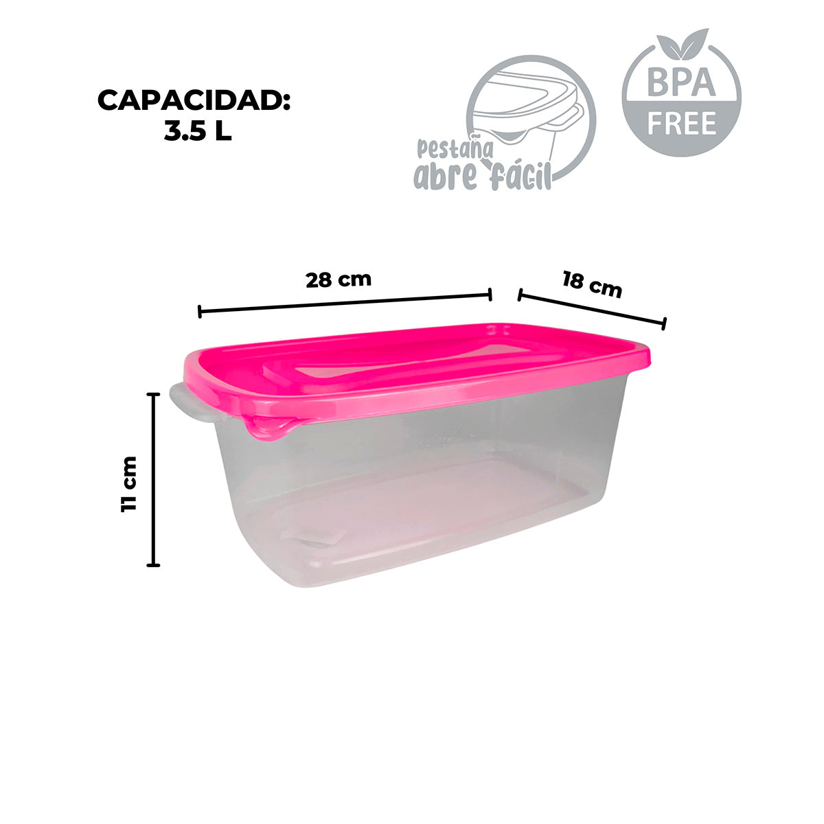 Contenedor rectangular