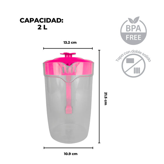 Jarra de plástico Natural 2 Litros