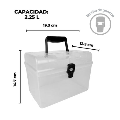 Cosmetiquera de plástico