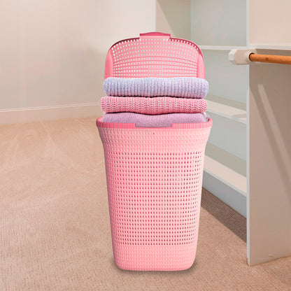Cesto de ropa multiusos con tapa 60 L