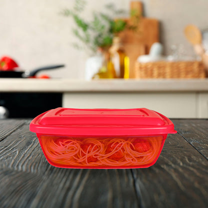 Recipiente rectangular de plástico