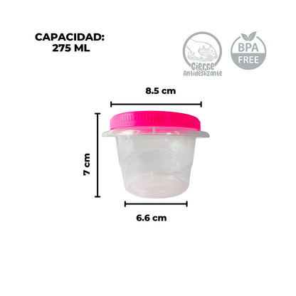Contenedores con tapa de rosca