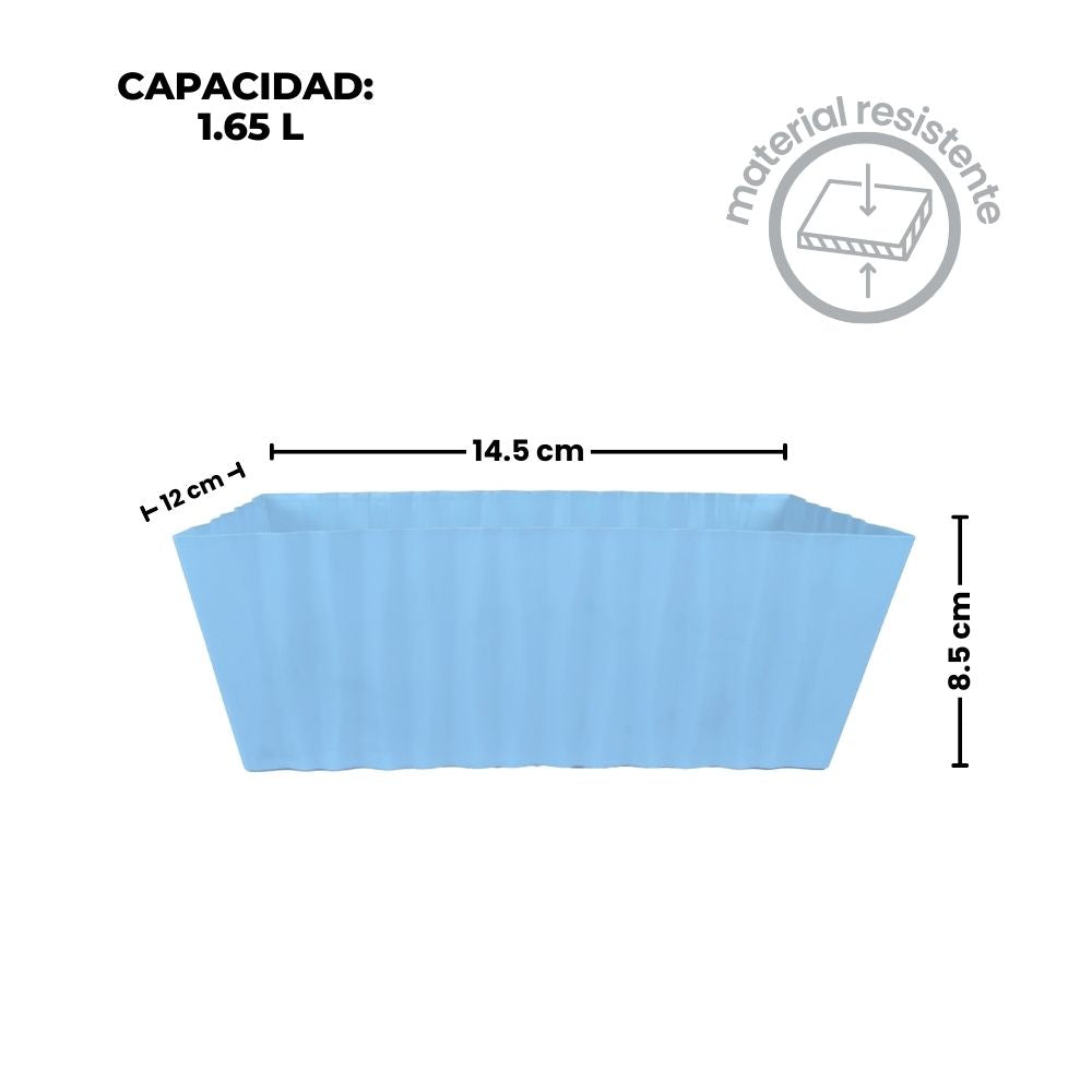 Base rectangular para centros de mesa