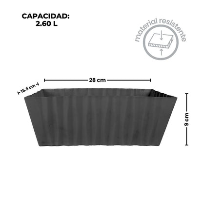 Base rectangular para centros de mesa