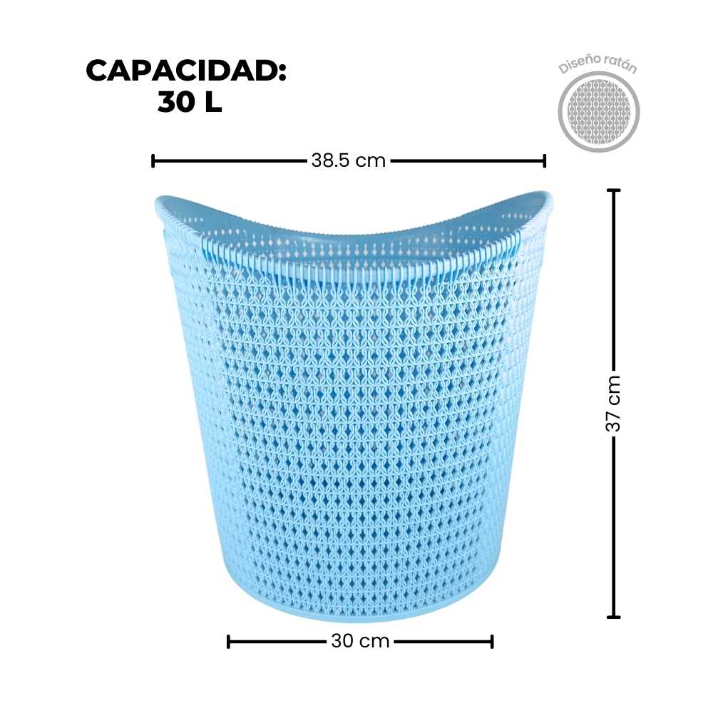 Cesto de ropa multiusos 30 L