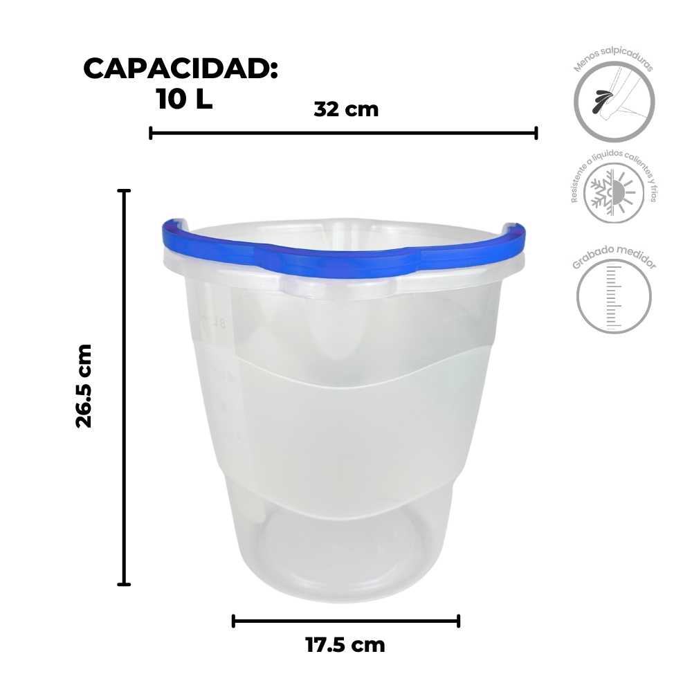 Cubeta Translucida  (10 litros)